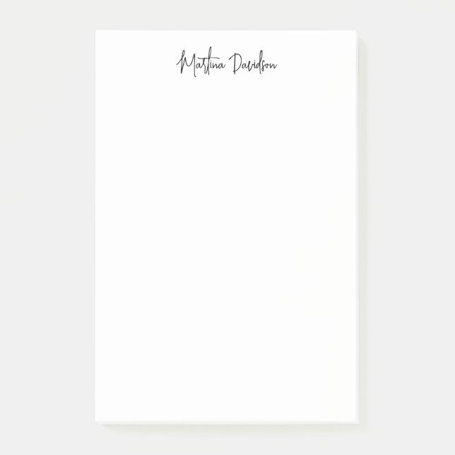 Post-it® Calligraphie minimaliste moderne (Devant)