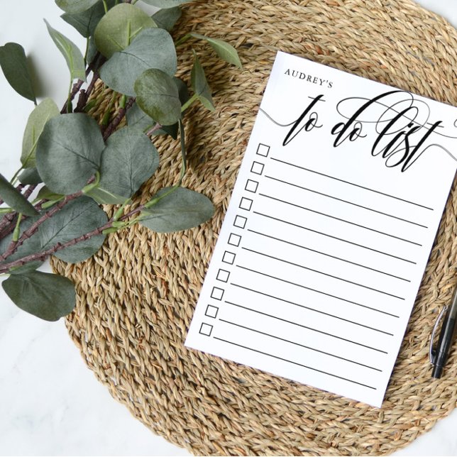 Post-it® Calligraphie tourbillonnant - Liste des cases à co (Créateur téléchargé)