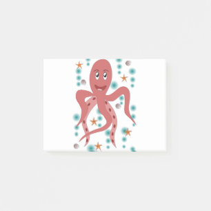 Post-it® Calmar Octopus Animal sous-marin Kraken Vie marine