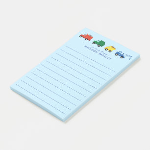Post-it® Camions Véhicules de construction Garçon's Cute Ki