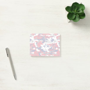 Post-it® Camouflage, Bleu Blanc Rouge Gris, Militaire, Armé
