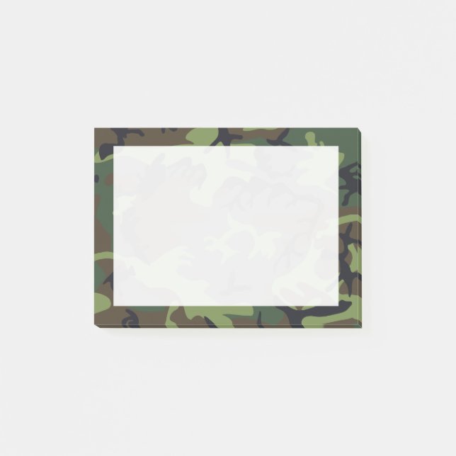 Post-it® Camouflage en Camo vert, Brown, noir (Devant)