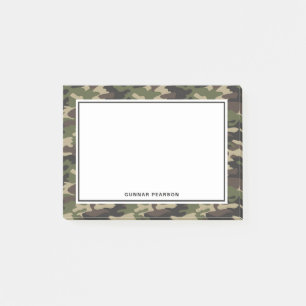 Post-it® Camouflage moderne Nom du Motif Noir
