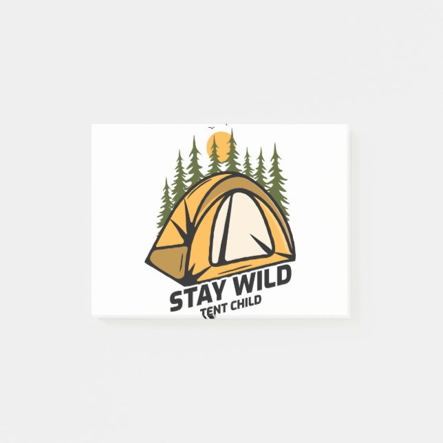 Post-it® Camping de tente (Devant)