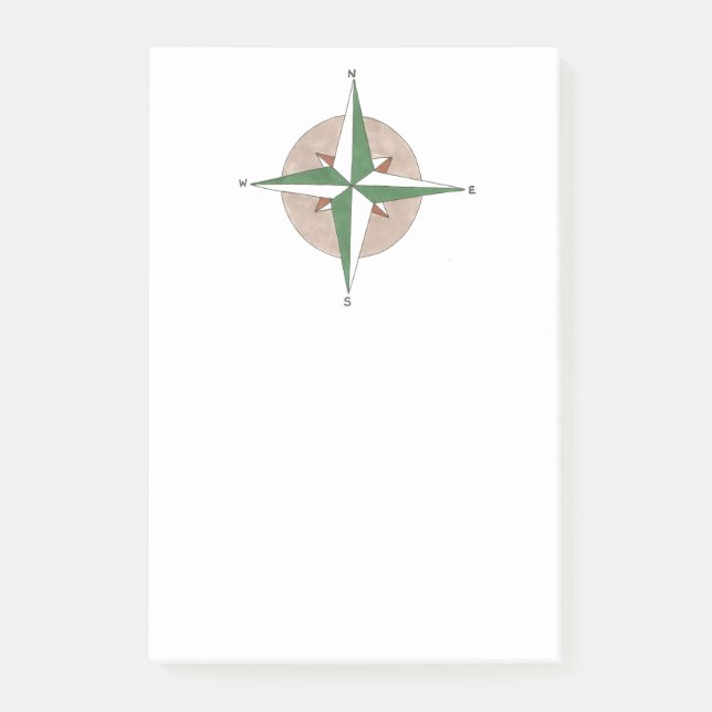 Post-it® Camping Randonnée extérieur Camp d'été Compass (Devant)