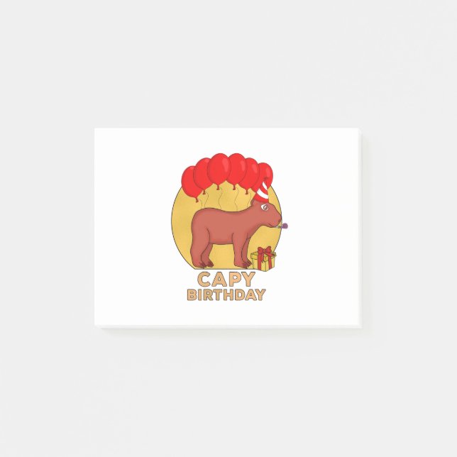 Post-it® Capy Birthday (Devant)