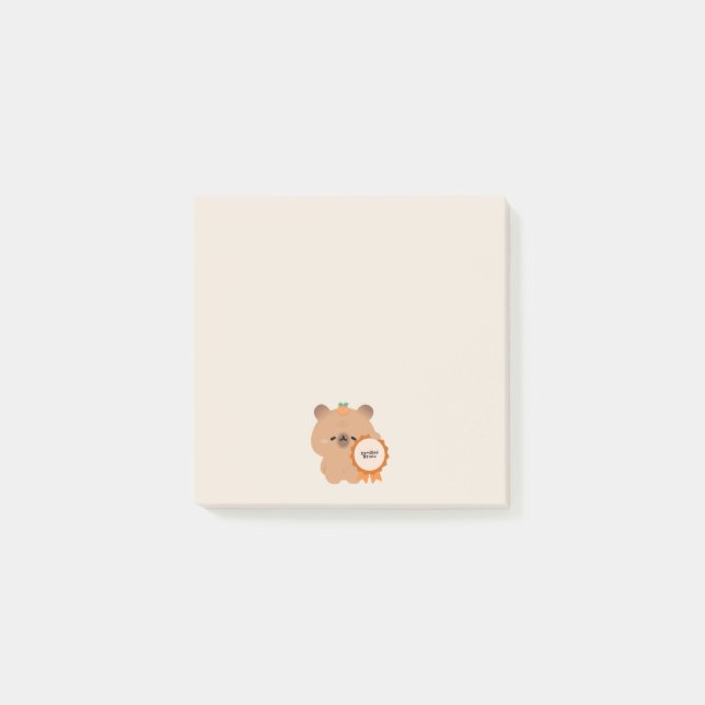 Post-it® Capybara Delulu certifié (Devant)