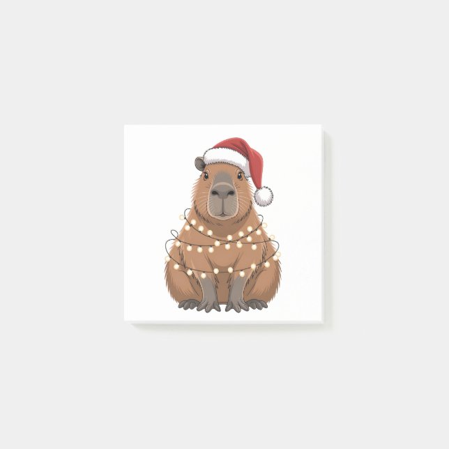 Post-it® Capybara Noël Correspondant Drôle de Père Noël (Devant)