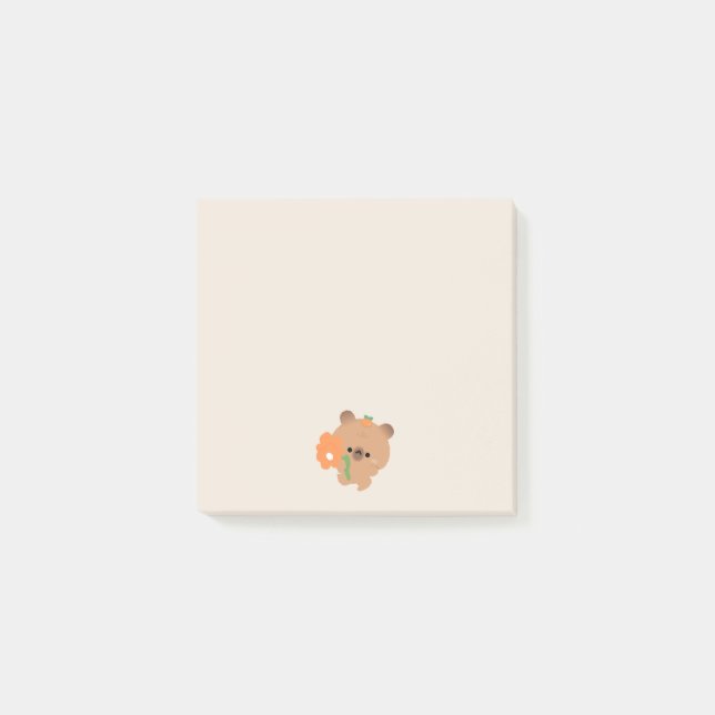 Post-it® Capybara Romantique Mignon (Devant)
