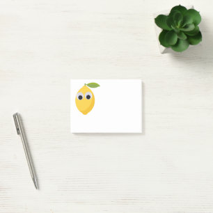Post-it® Caractère citron mignon avec yeux googly