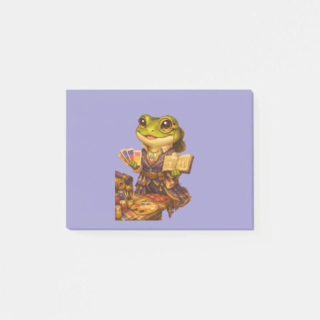 Post-it® Caractère de grenouille créatrice de royaume (Devant)