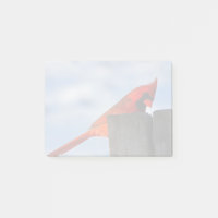 Cardinal rouge sur la souche en bois