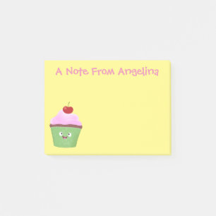 Post-it® Caricature de cupcake joyeux