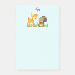 Post-it® Caricature en bois mignon