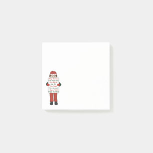 Post-it® Caricature Enfant tenant Noël Symbole de voeux
