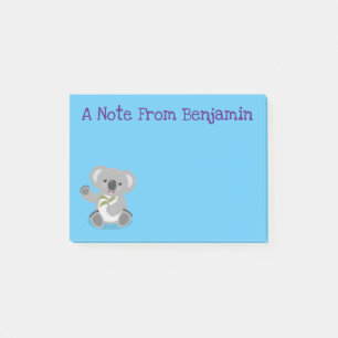 Post-it® Caricature joyeux koala agitant