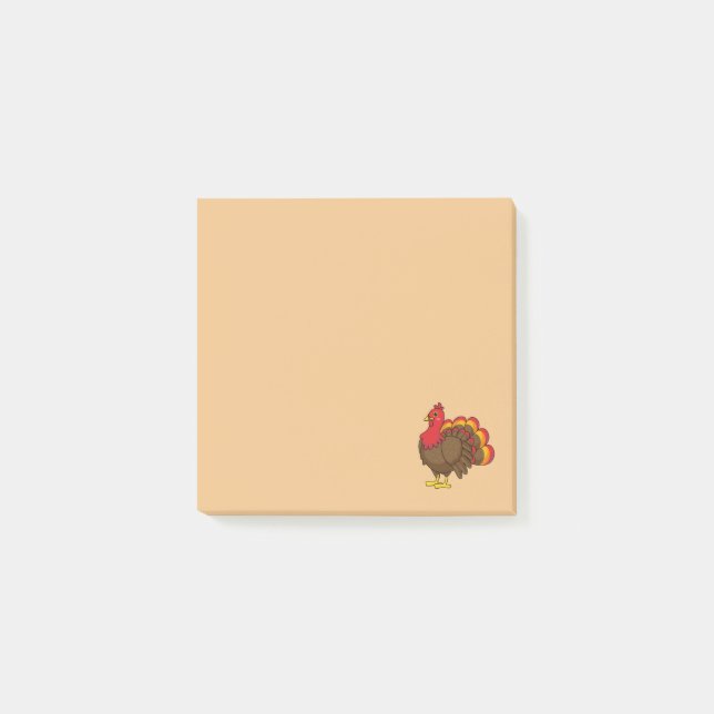 Post-it® Caricature mignonne Turquie (Devant)