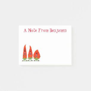 Post-it® Caricature trio de piment chaud mignon