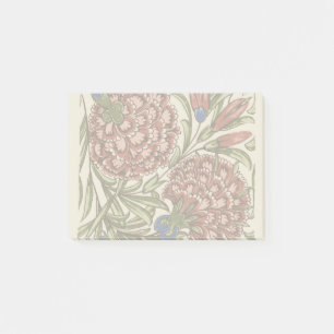 Post-it® Carnation Carrelage Fleur Antique Art Rustique