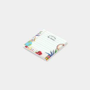 Post-it® Carnet Papier Thème d'approvisionnement scolaire