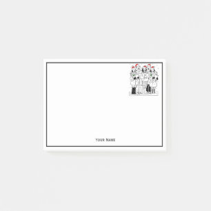 Post-it® Caroleurs de Noël avec Noël de neige