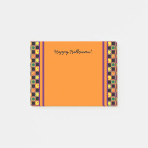 Post-it® Carré de Polka Dot Motif Citrouille d'Halloween