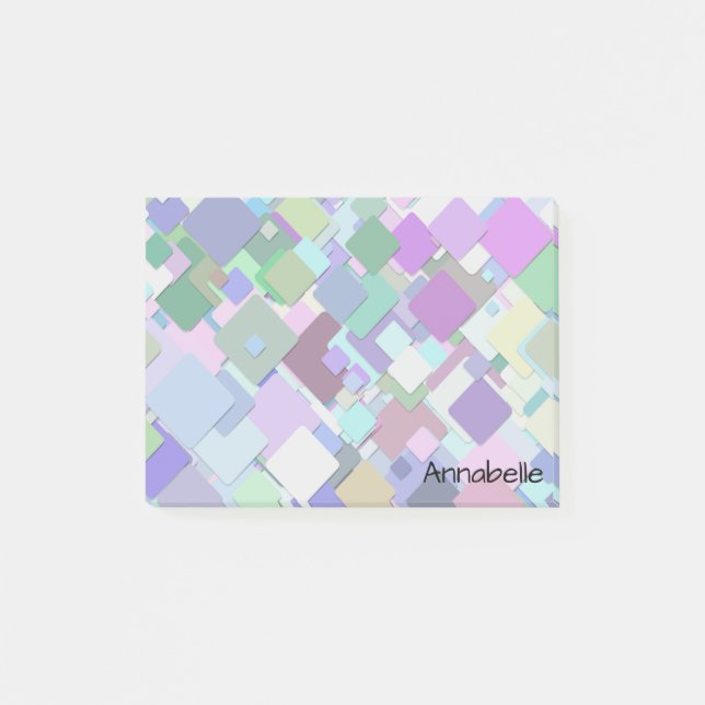 Post-it® Carrés sans couture avec design architectural (Devant)