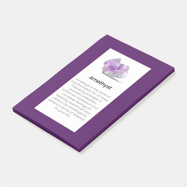 Post-it® Carte d'affichage Amethyst Crystal Signification B (Incliné)