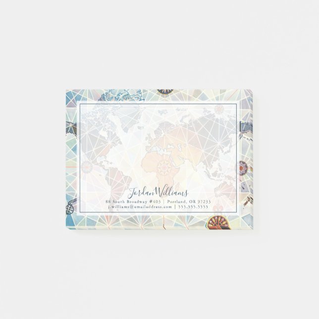 Post-it® Carte d'Air Afrique du monde (Devant)