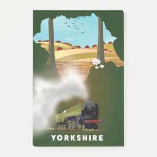 Post-it® carte de chemin de fer du Yorkshire impression de