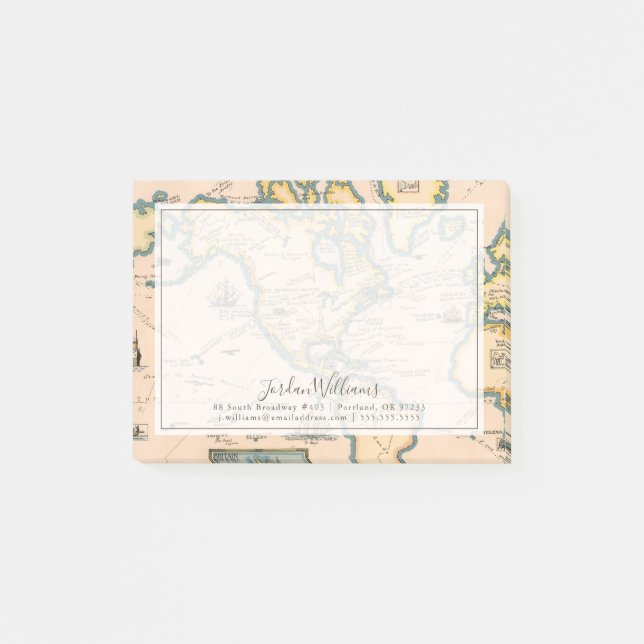 Post-it® Carte de grandes aventures (Devant)