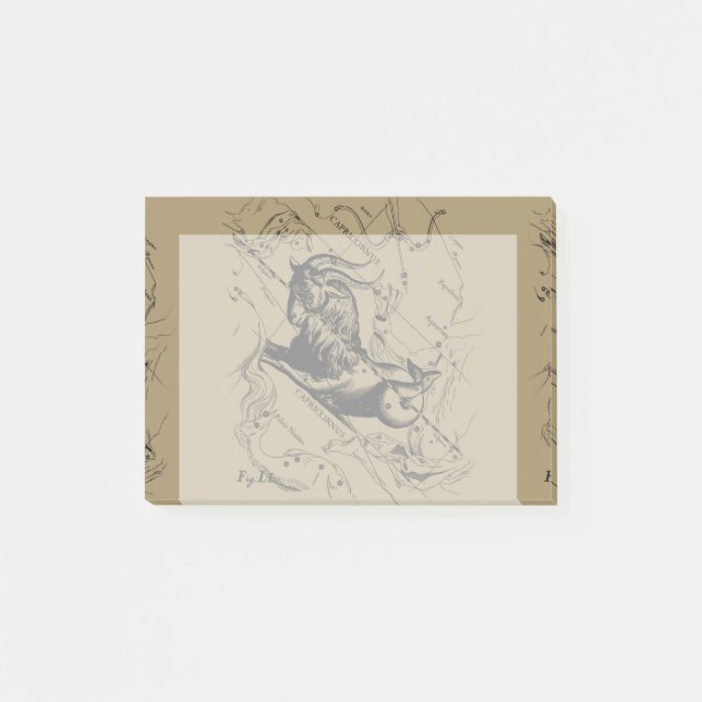 Post-it® Carte de la constellation du Capricorne Hevelius v (Devant)