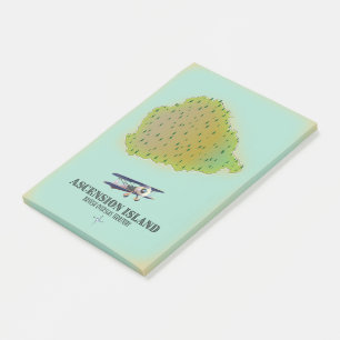 Post-it® Carte de l'île d'Ascension territoire britannique