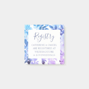 Post-it® Carte d'enregistrement Mariage floral Aquarelle