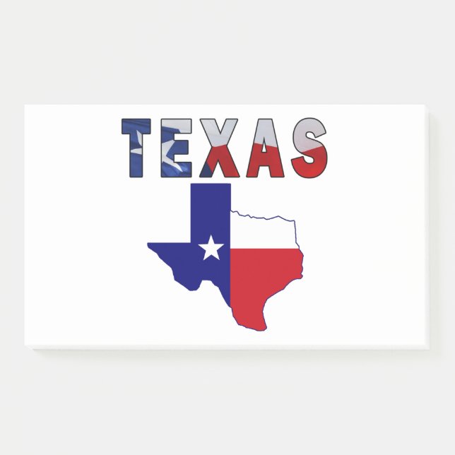 Post-it® Carte des drapeaux avec le Texas (Devant)