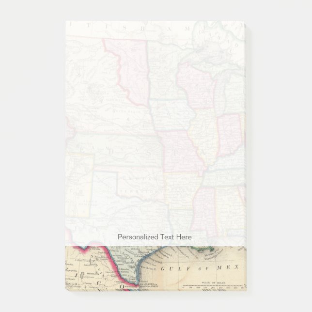 Post-it® Carte Des États-Unis Et Des Territoires (Devant)