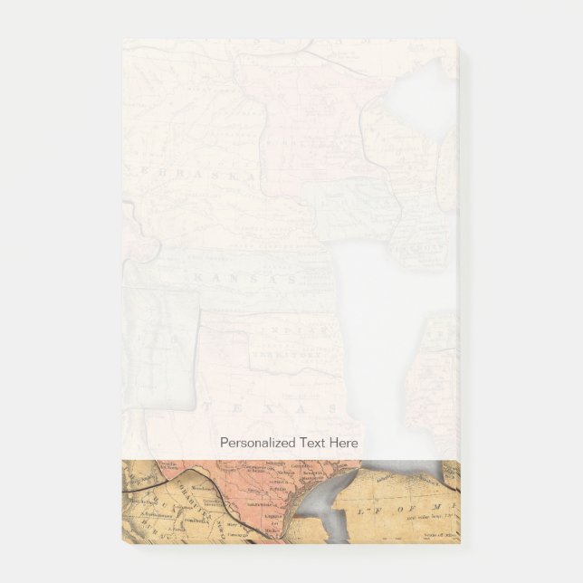 Post-it® Carte des États-Unis et du Canada (Devant)