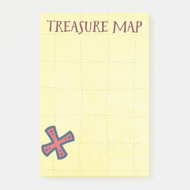 Post-it® Carte des trésors Pirate Booty (Devant)