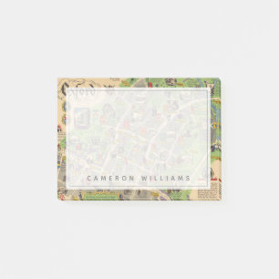 Post-it® Carte d'Oxford, Angleterre (British Railways)
