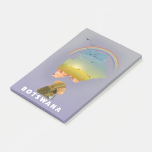 Post-it® Carte du Botswana