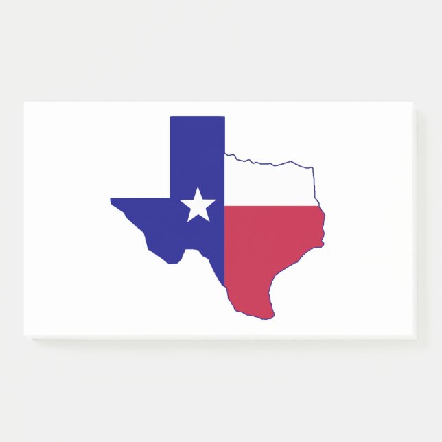 Post-it® Carte du drapeau du Texas (Devant)
