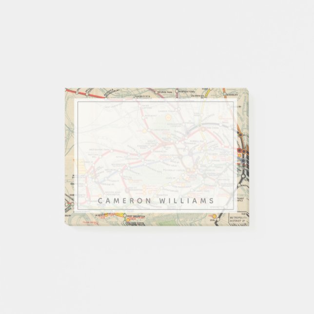 Post-it® Carte du métro de Londres (Devant)