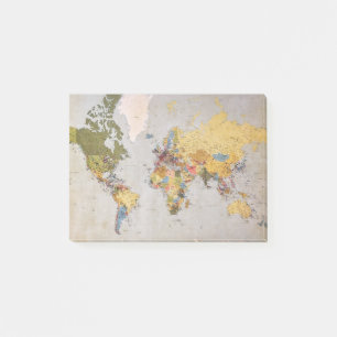 Post-it® carte du monde