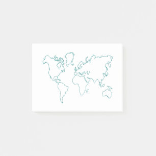 Post-it® Carte du monde
