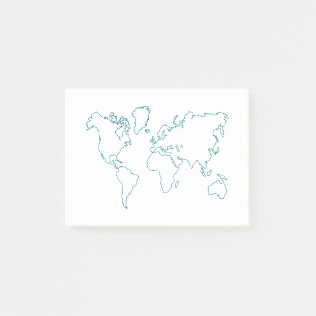 Post-it® Carte du monde (Devant)