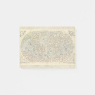 Post-it® Carte du monde Forlani Antiquev 1565 Renaissance
