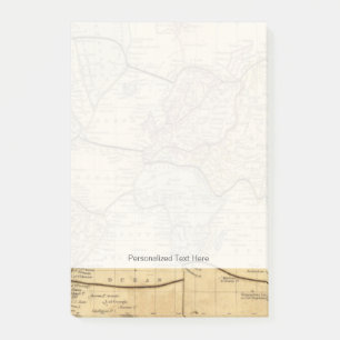 Post-it® Carte du monde sur la projection de Mercators