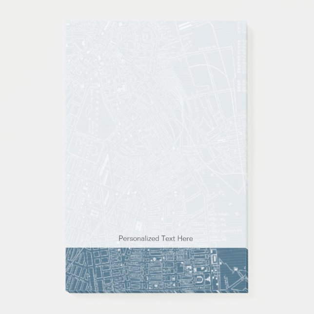 Post-it® Carte graphique de Boston (Devant)