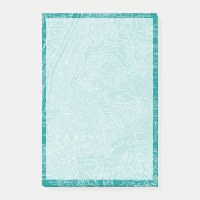 Post-it® Carte graphique de New York (Devant)