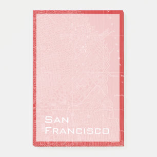 Post-it® Carte graphique de San Francisco